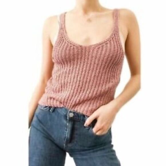 Moon & Madison Knit Brown Tank Top Women’s Small - Picture 1 of 4